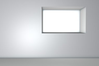 Duvar içinde 3D bookshelf