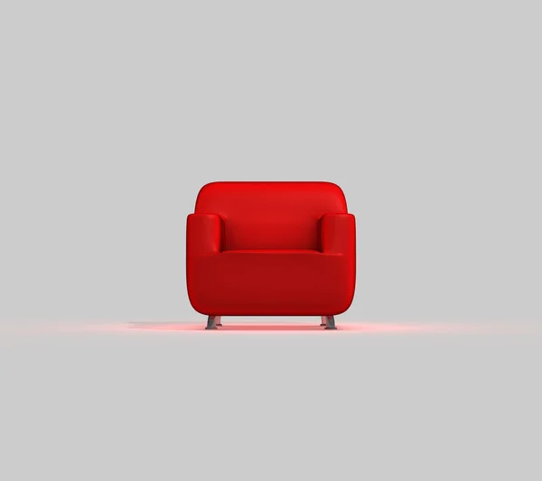 红色的沙发 — 图库照片