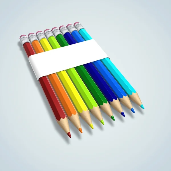 Ołówki kolorowe — Zdjęcie stockowe