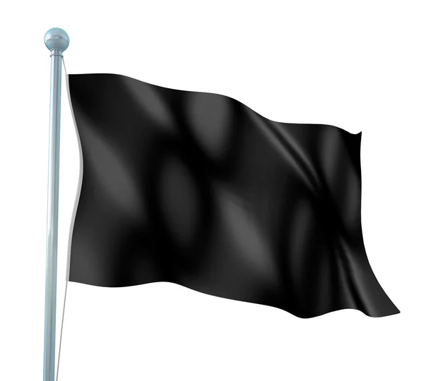 Black Flag Detail Render — Stock Photo, Image