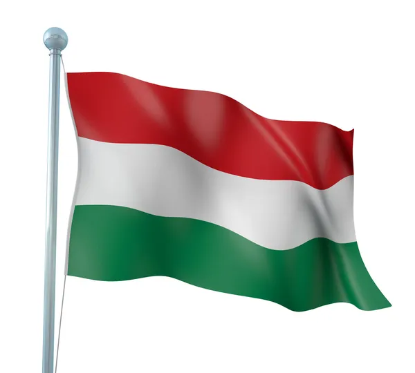 Hungary Flag Detail Render — Stock Photo, Image