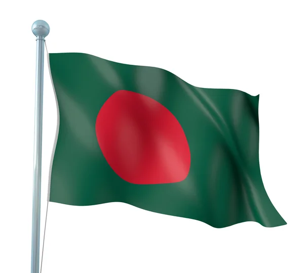 Bangladéš vlajky detail vykreslení — Stock fotografie