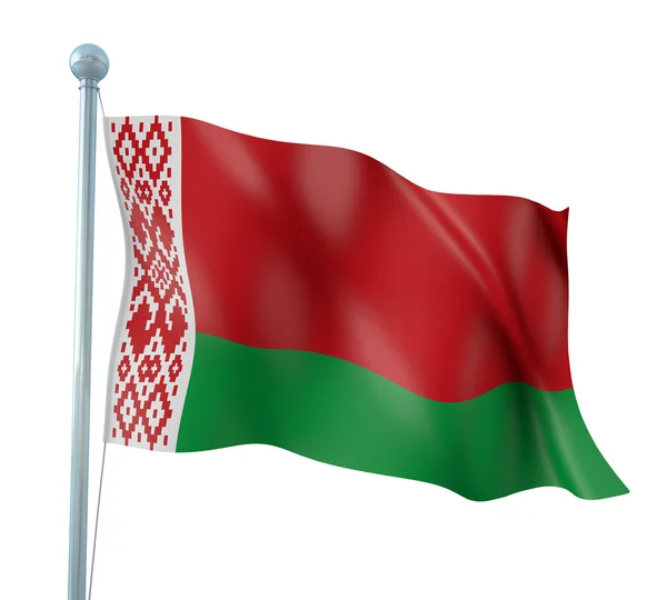 Belarus Bandeira Detalhe Render — Fotografia de Stock