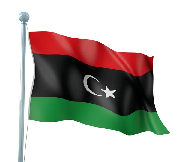 Libya Flag Detail Render — Stock Photo, Image