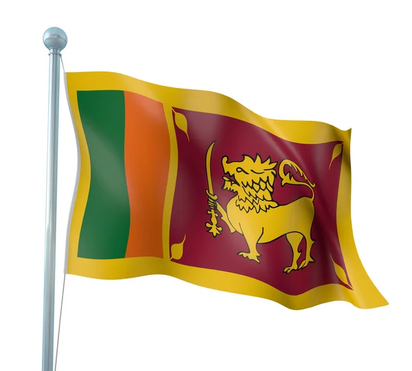Sri lanka flag detail rendern — Stockfoto