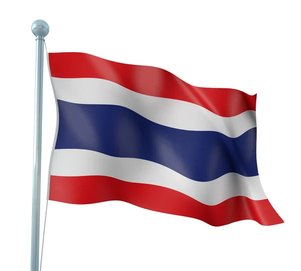 Thaïlande Drapeau détail Render — Photo