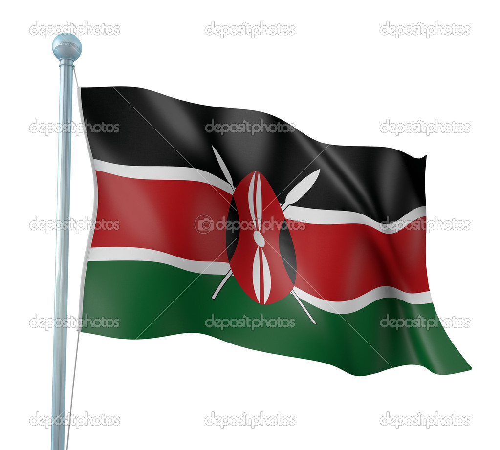 Kenya Flag Detail Render