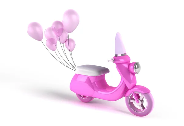Roller mit Luftballons — Stockfoto