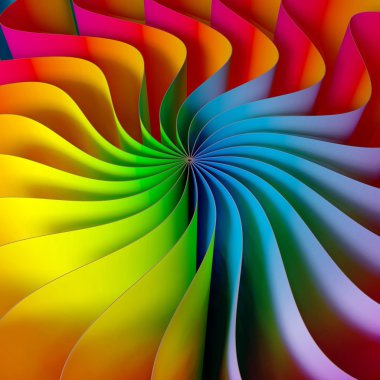 3D renkli çizgi arka plan