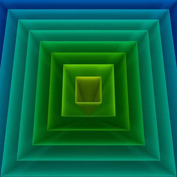 3 d のカラフルな正方形の背景 — ストック写真