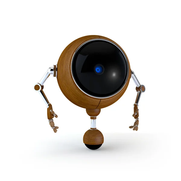 机器人的 3d 插图 — 图库照片
