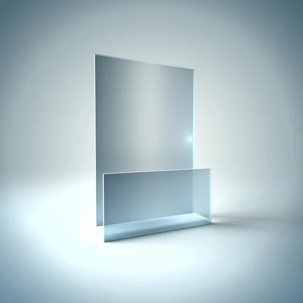 Blank Brochure Glass Holder — Stock Photo, Image