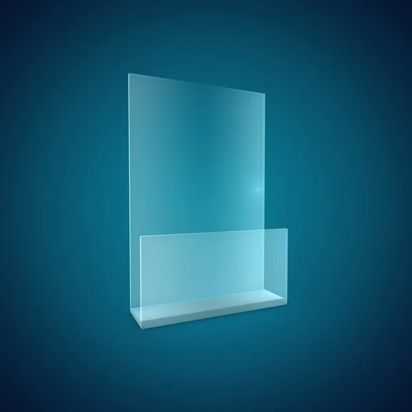 Portadepliant in vetro bianco — Foto Stock