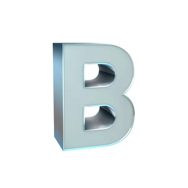 Silver ABC Character — Stock Photo, Image