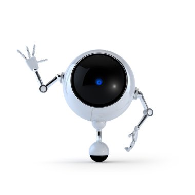 Robot göster: Merhaba işaret