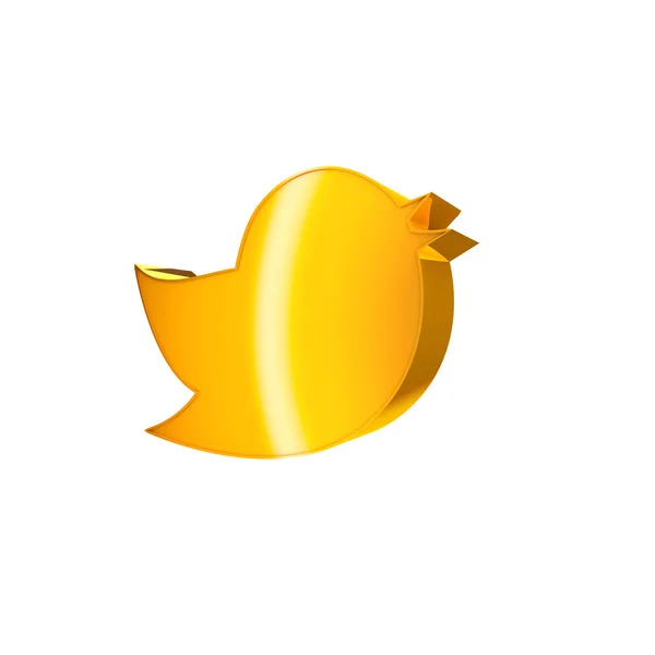 Sociální pták ikona — Stock fotografie