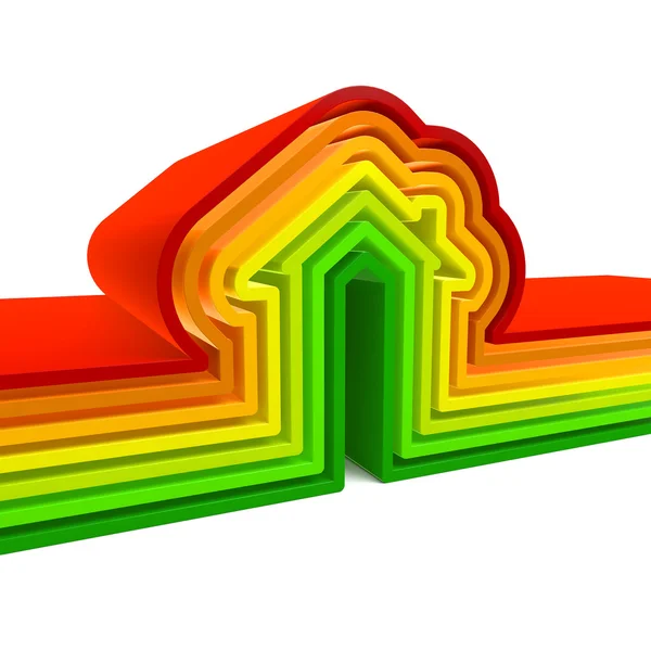 Energiebesparing huis — Stockfoto
