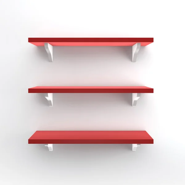 Kırmızı bookshelf