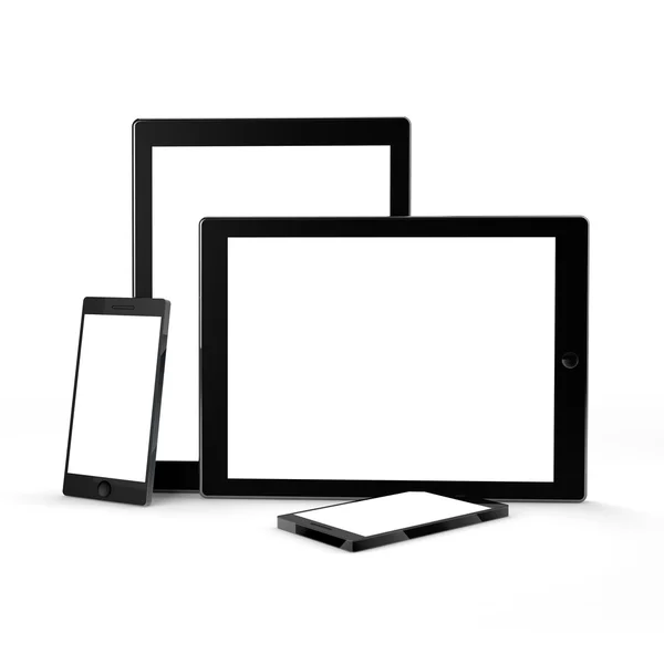 Smart Pad and Smart Phone — Stock Photo, Image