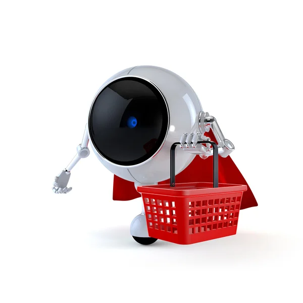 Robot en el supermercado — Foto de Stock