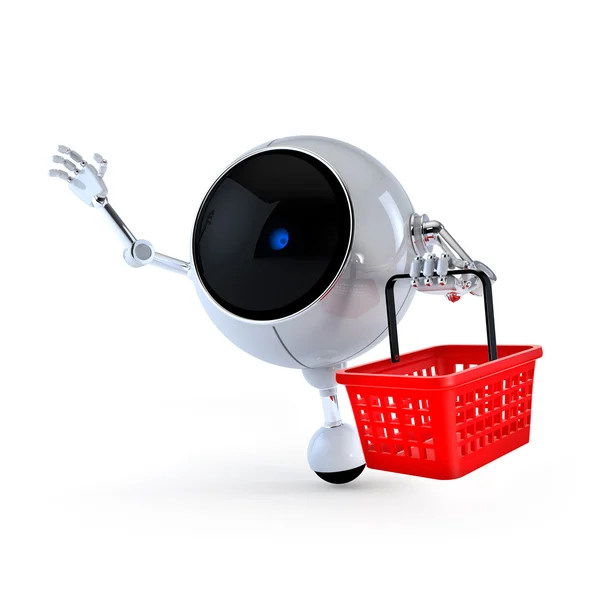Robot dans le supermarché — Photo