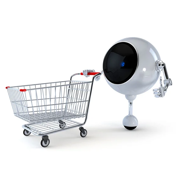 Robot in the Supermarket — Stock Photo, Image