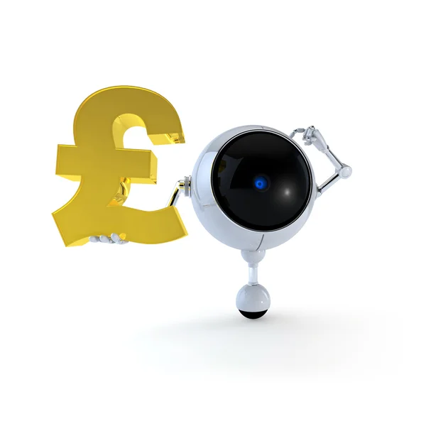 Robot Keep Pound Sign — Stock Photo, Image