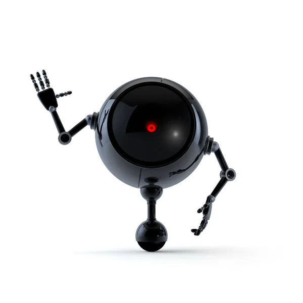 Robot Show Hello Sign Stock Image