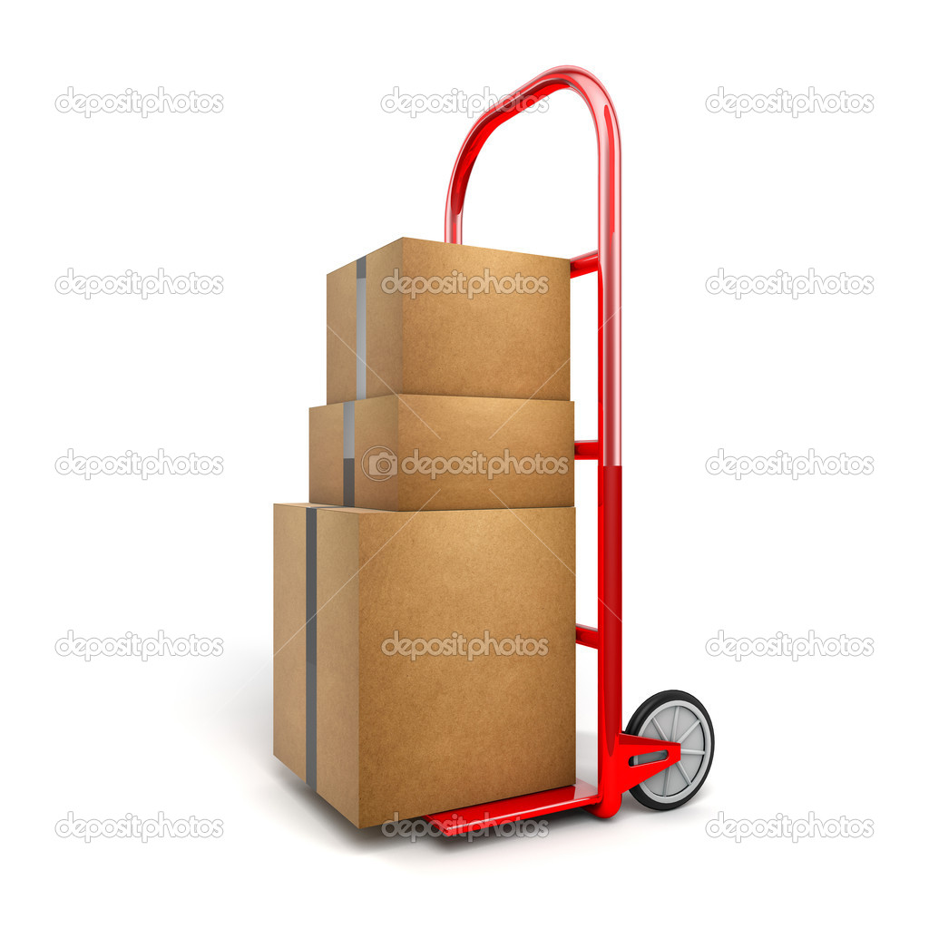 Shopping Trolley With Packages