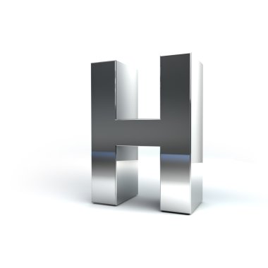 metal alfabe karakteri h