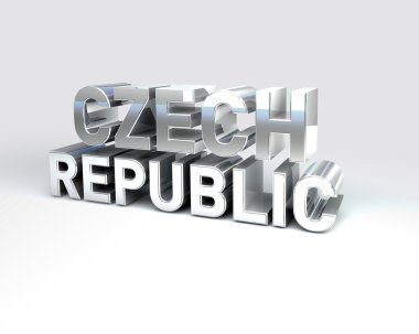 3D ülke metin Çek Cumhuriyeti