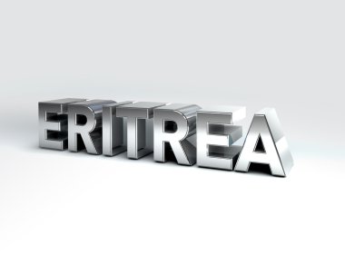 3D ülke metin Eritre