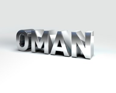 3D ülke metin Umman