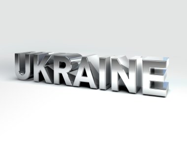 Ukrayna'nın 3D ülke metin