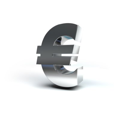 metal para işareti euro