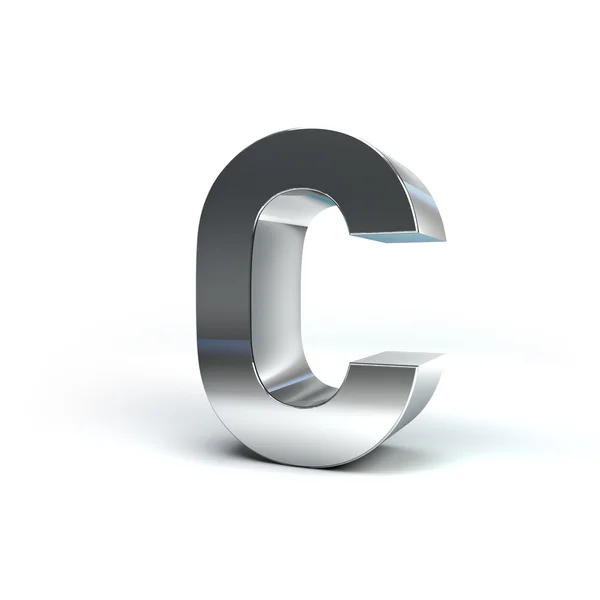 Metal Alphabet Character C — Stock Photo, Image