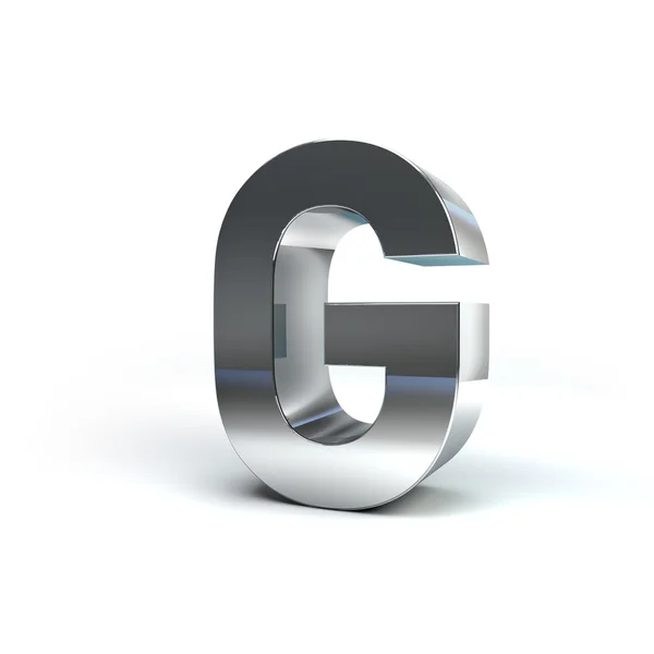 Metal Alphabet Character G — Stock Photo, Image