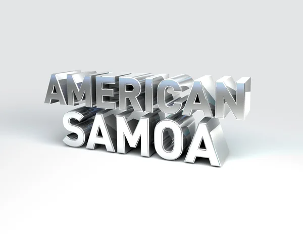 3D Country Text of AMERICAN SAMOA — Stock Photo, Image