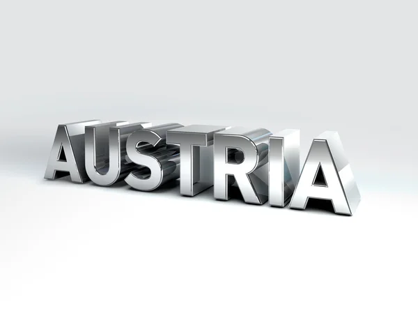 3D текст країні Австрія — стокове фото