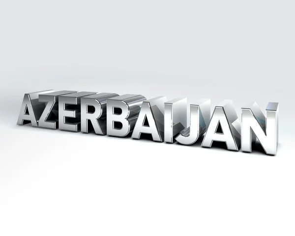 3D Paese Testo di AZERBAIJAN — Foto Stock