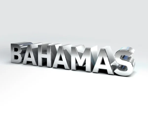 3D Country Text of BAHAMAS — Stock Photo, Image