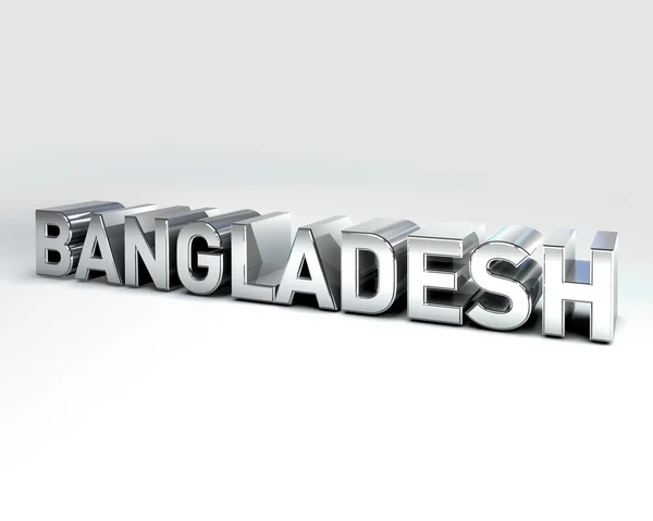 3D land text i bangladesh — Stockfoto