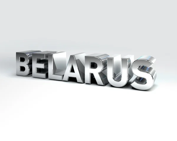 País 3D Texto de BELARUS —  Fotos de Stock