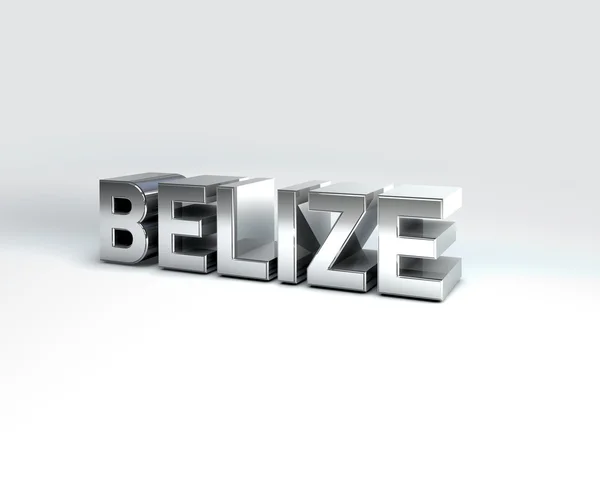 3D text země Belize — Stock fotografie