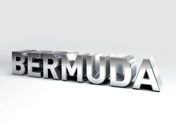 Texto do país 3D de BERMUDA — Fotografia de Stock