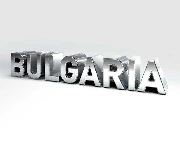 3D Country Text of BULGARIA — Stock Photo, Image