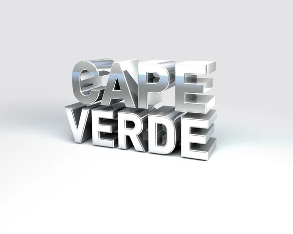 Texto 3D País de CAPE VERDE — Fotografia de Stock