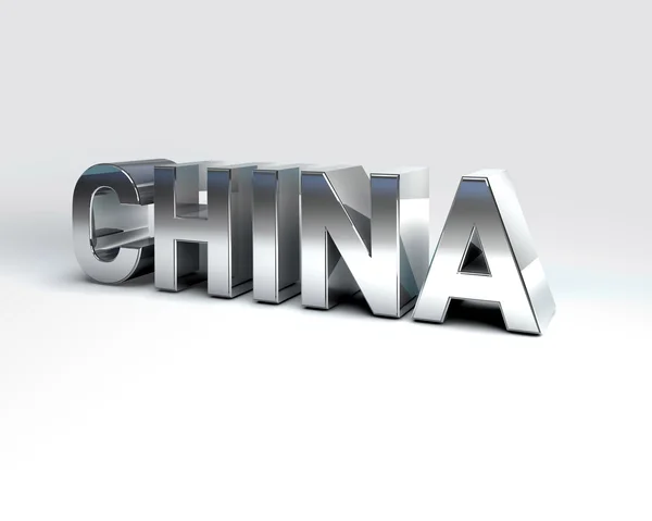 3D Country Text of CHINA — Stock Photo, Image