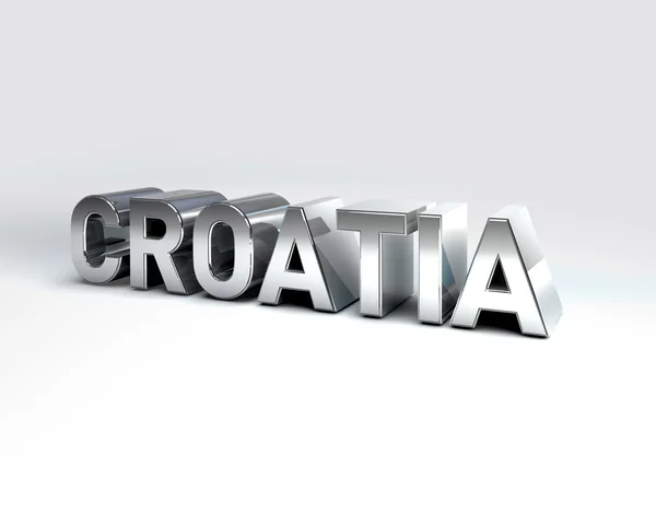 3D land text i Kroatien — Stockfoto