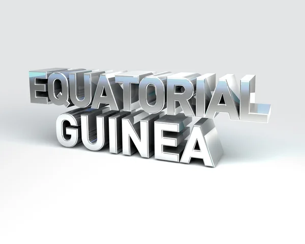 3D Pays Texte de GUINEE EQUATORIALE — Photo